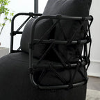 Fauteuil d'appoint rembourré avec piétement en métal