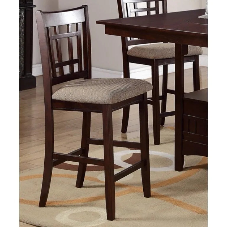 Ensemble de 2 chaises de salle à manger hauteur comptoir avec sièges rembourrés