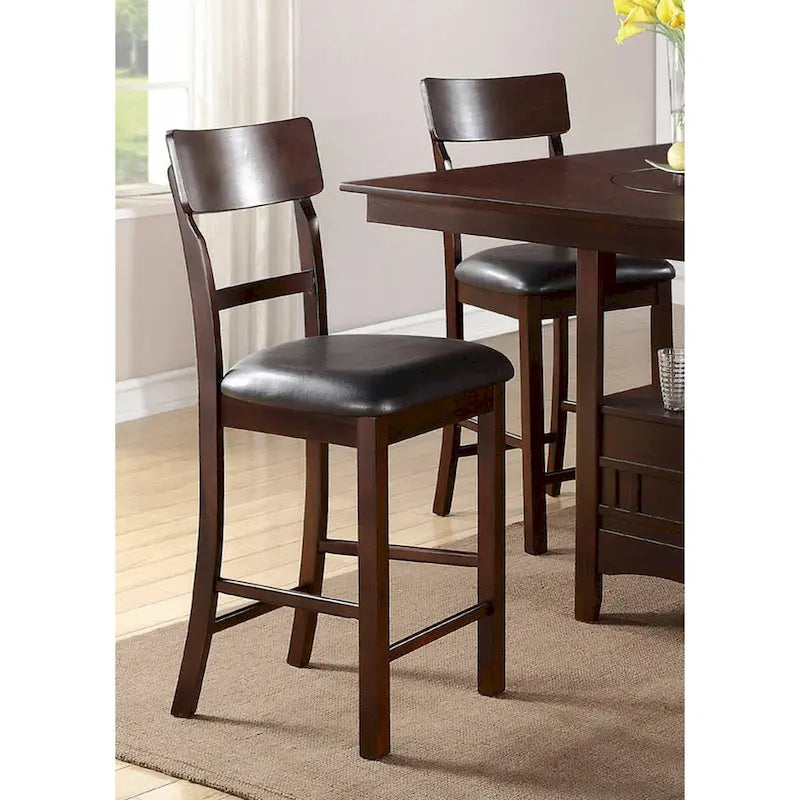 Ensemble de 2 chaises de salle à manger hauteur comptoir avec sièges rembourrés