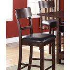 Ensemble de 2 chaises de salle à manger hauteur comptoir avec sièges rembourrés