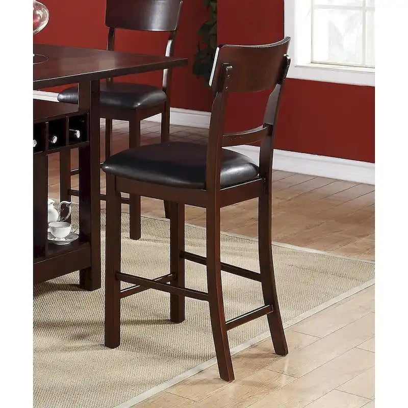 Ensemble de 2 chaises de salle à manger hauteur comptoir avec sièges rembourrés