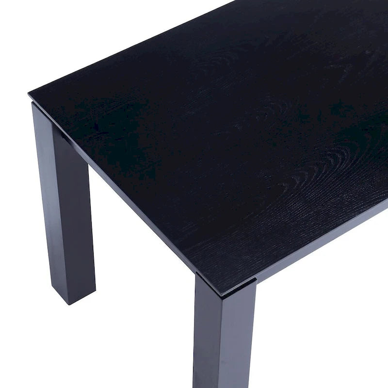 Table à manger rectangulaire en bois massif, 180 cm, 8 places