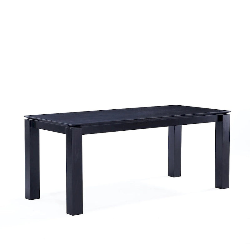 Table à manger rectangulaire en bois massif, 180 cm, 8 places