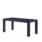 Table à manger rectangulaire en bois massif, 180 cm, 8 places
