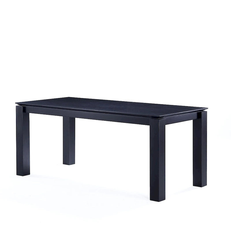 Table à manger rectangulaire en bois massif, 180 cm, 8 places