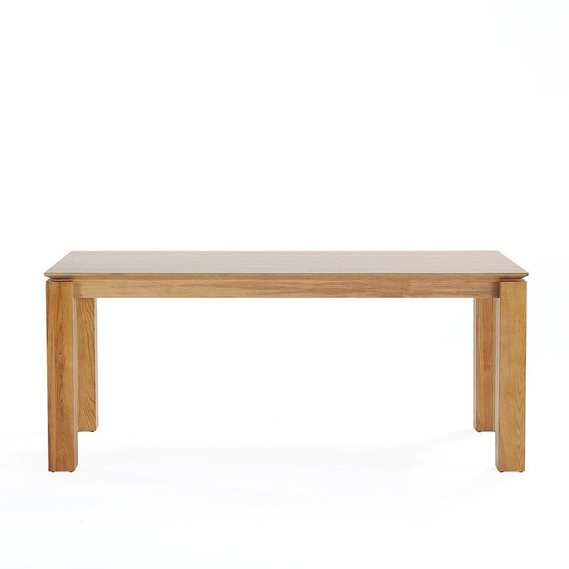 Table à manger rectangulaire en bois massif, 180 cm, 8 places