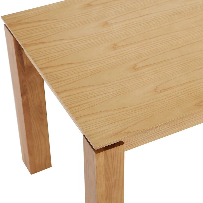 Table à manger rectangulaire en bois massif, 180 cm, 8 places
