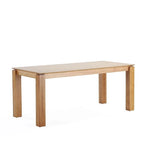 Table à manger rectangulaire en bois massif, 180 cm, 8 places