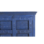 Buffet de salle à manger en bois recyclé bleu 72"