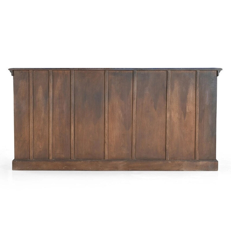 Buffet de salle à manger en bois recyclé bleu 72"